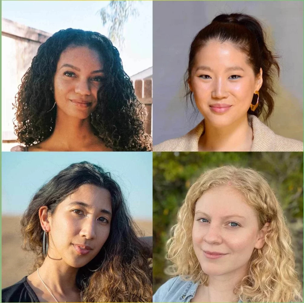 Vier klimaatactivisten in TeenVogue